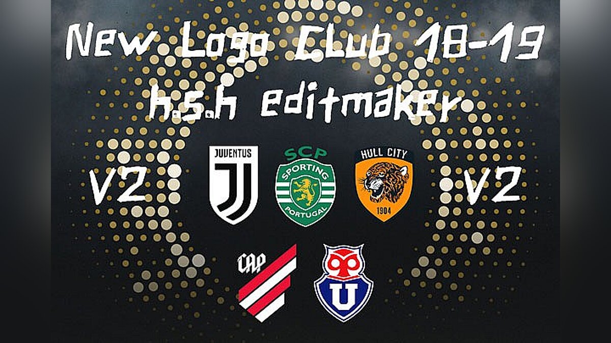 Pro Evolution Soccer 2017 — Новые логотипы для клубов (New Logo Club 18-19) [2.0]