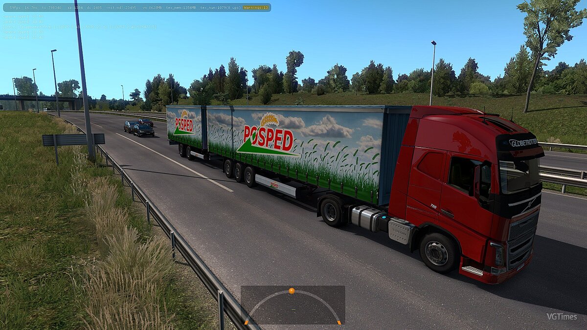 Euro Truck Simulator 2 — Двойные Прицепы в Трафик [1.34] / Моды и скины