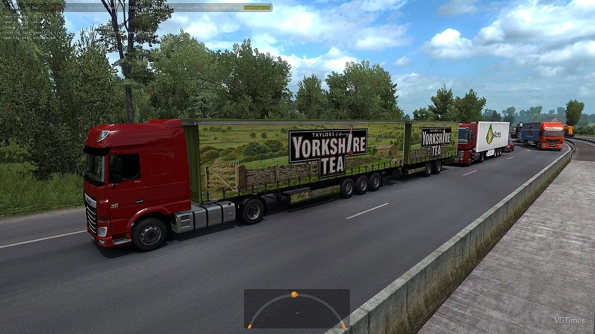 Euro Truck Simulator 2 — Двойные Прицепы в Трафик [1.34]