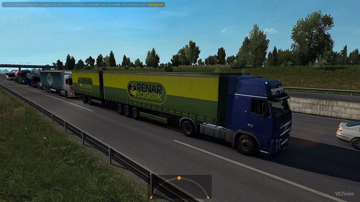 Euro Truck Simulator 2 — Двойные Прицепы в Трафик [1.34]