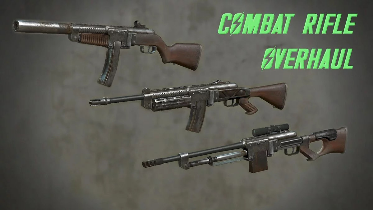 Fallout 4 — Combat Rifle Overhaul – расширенная кастомизация боевой винтовки