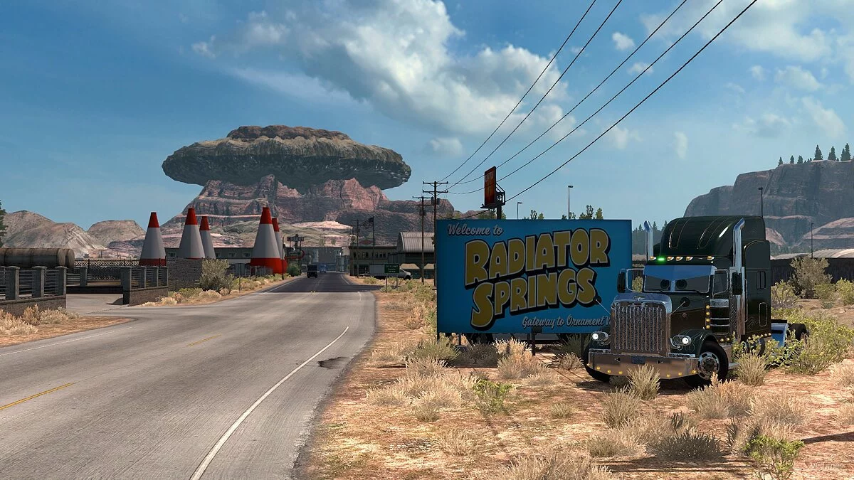 American Truck Simulator — Живописная карта Radiator Springs