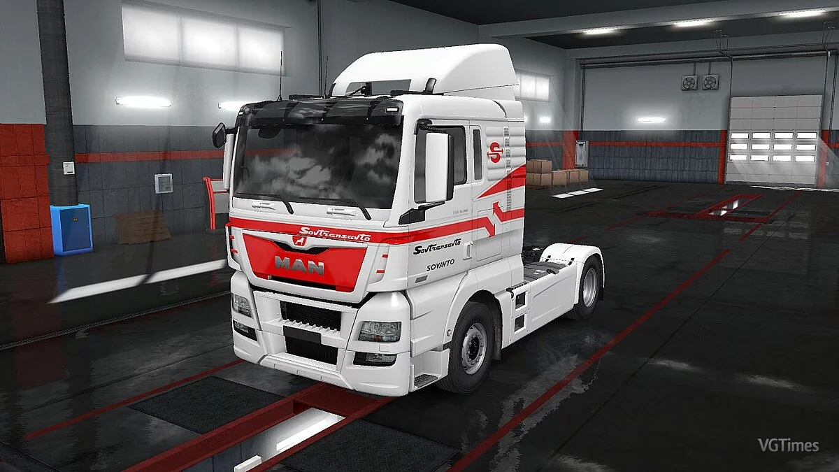 Euro Truck Simulator 2 — Скин Sovtransavto для MAN TGX Euro 6 [1.0]