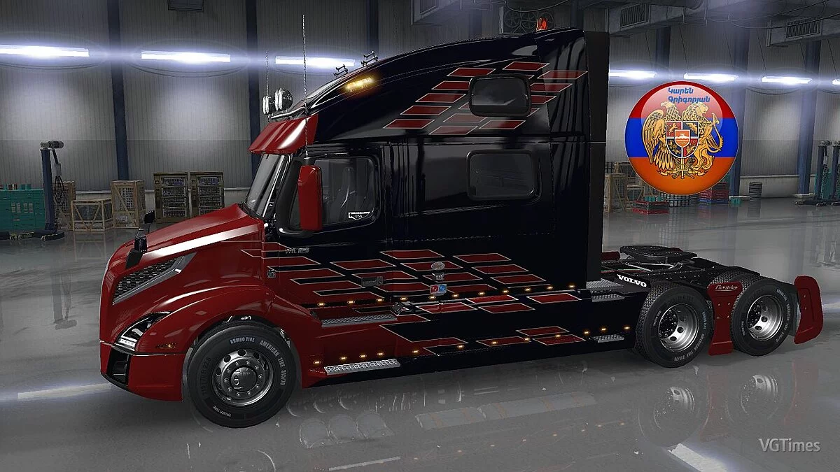 Euro Truck Simulator 2 — Гоночные скины Volvo FM и Volvo VNL 2018 [1.0]