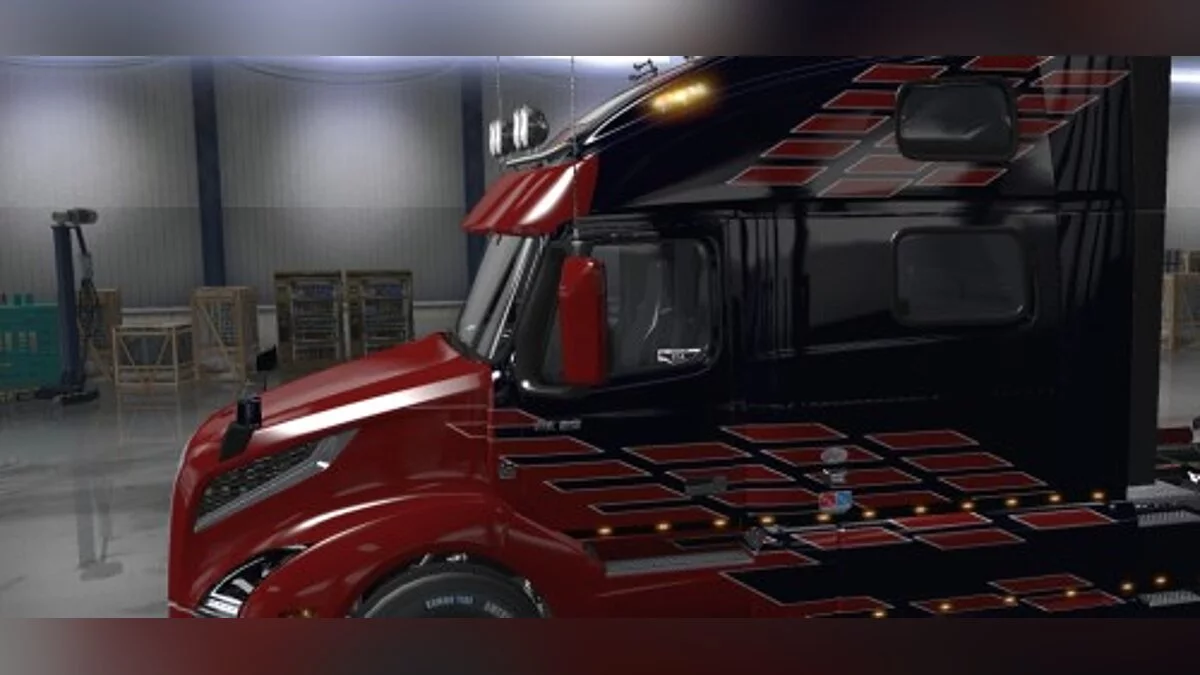 Euro Truck Simulator 2 — Гоночные скины Volvo FM и Volvo VNL 2018 [1.0]