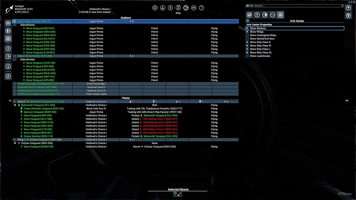 X4: Foundations — Информационный центр (InfoCenter) [2.1.0]