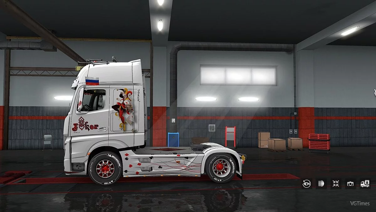 Euro Truck Simulator 2 — Аэрография Joker на Mercedes Actros 2014 v1.0