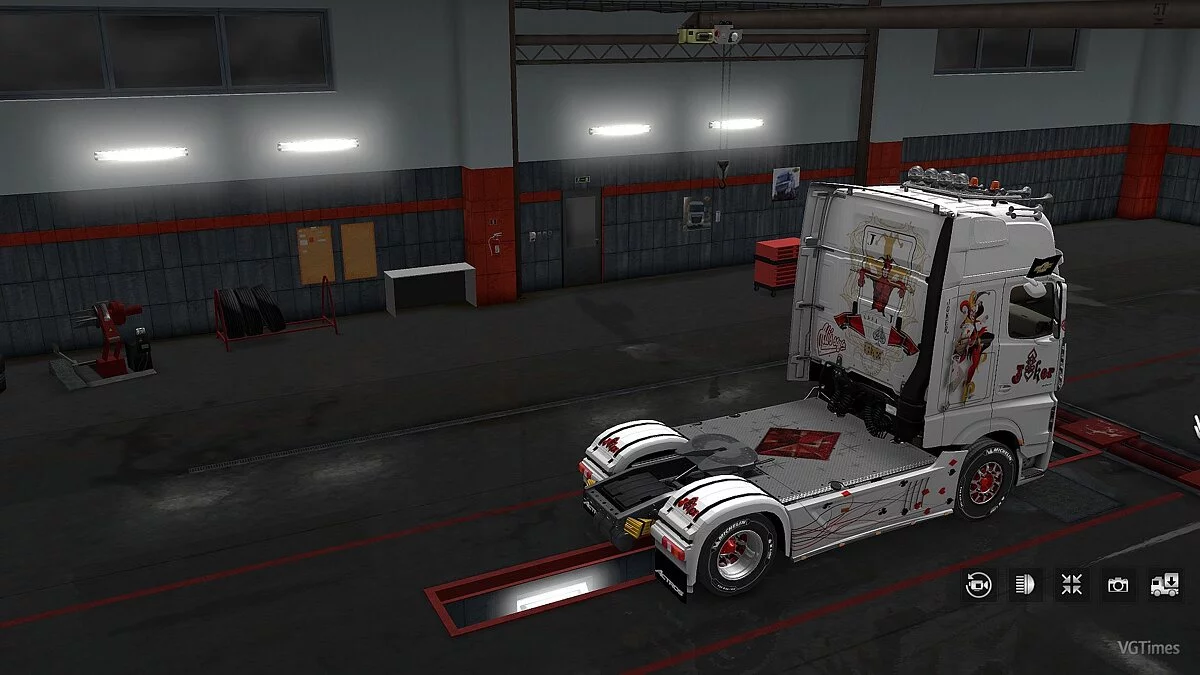 Euro Truck Simulator 2 — Аэрография Joker на Mercedes Actros 2014 v1.0
