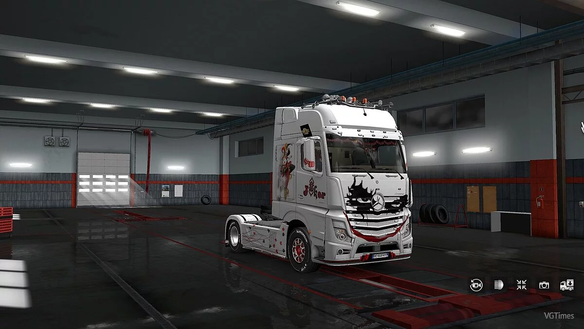 Euro Truck Simulator 2 — Аэрография Joker на Mercedes Actros 2014 v1.0