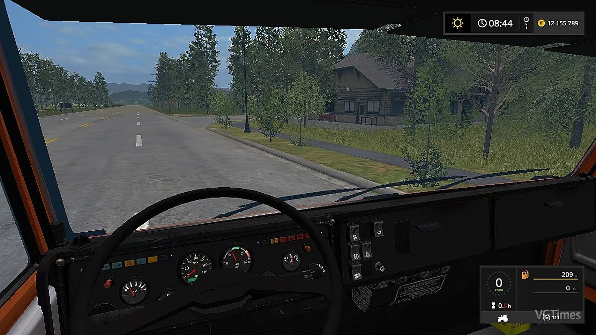 Farming Simulator 17 — Автомобиль КАМАZ-43255 2010 + прицеп [1.0]