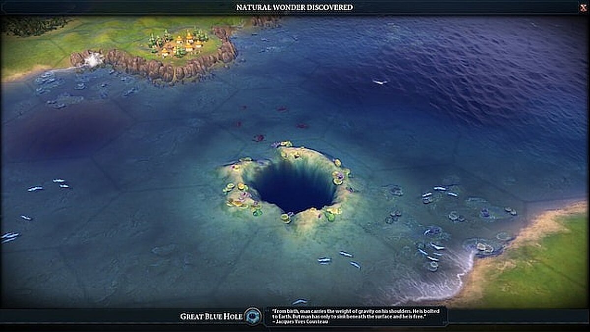 Sid Meier&#039;s Civilization 6 — Чудо природы: "Большая голубая дыра" (Great Blue Hole) [1.0]