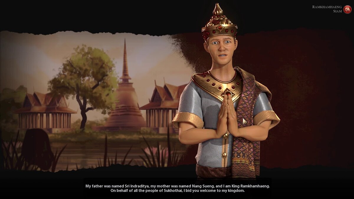 Sid Meier&#039;s Civilization 6 — Новая цивилизация Сиам и лидер - Рамакхамхаенга [1.0]