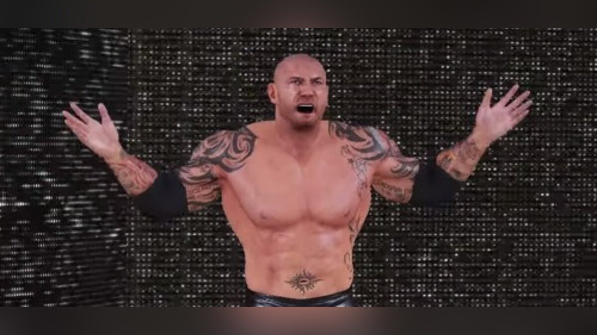 WWE 2K19 — Батиста вместо Титантрона (Bastista Updated GFX MOD) [1.0]