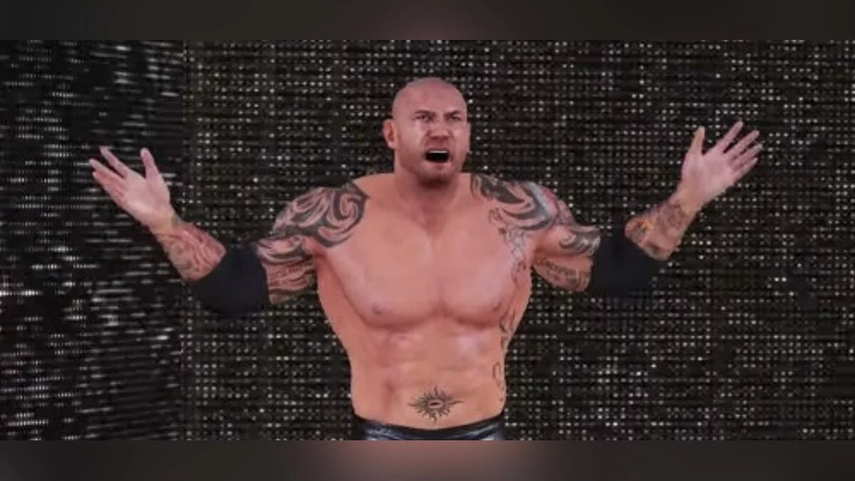 WWE 2K19 — Батиста вместо Титантрона (Bastista Updated GFX MOD) [1.0]