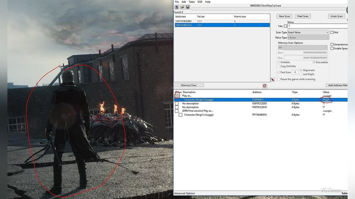 Devil May Cry 5 — Мод для смены персонажей (Character Swapper) [1.0]
