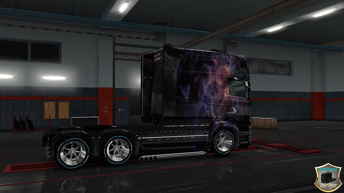 Euro Truck Simulator 2 — Скин "Космос" для Scania RS Longline
