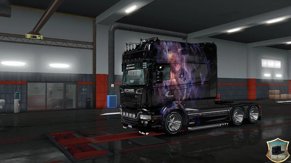 Euro Truck Simulator 2 — Скин "Космос" для Scania RS Longline