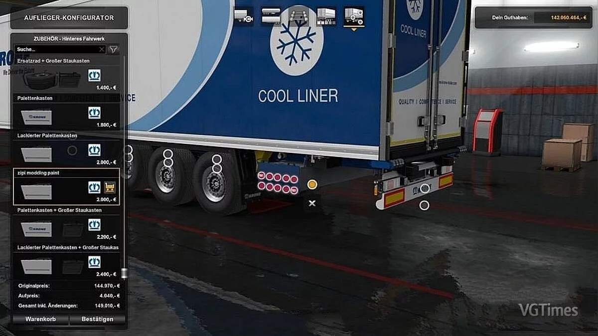 Euro Truck Simulator 2 — Больше слотов для Krone