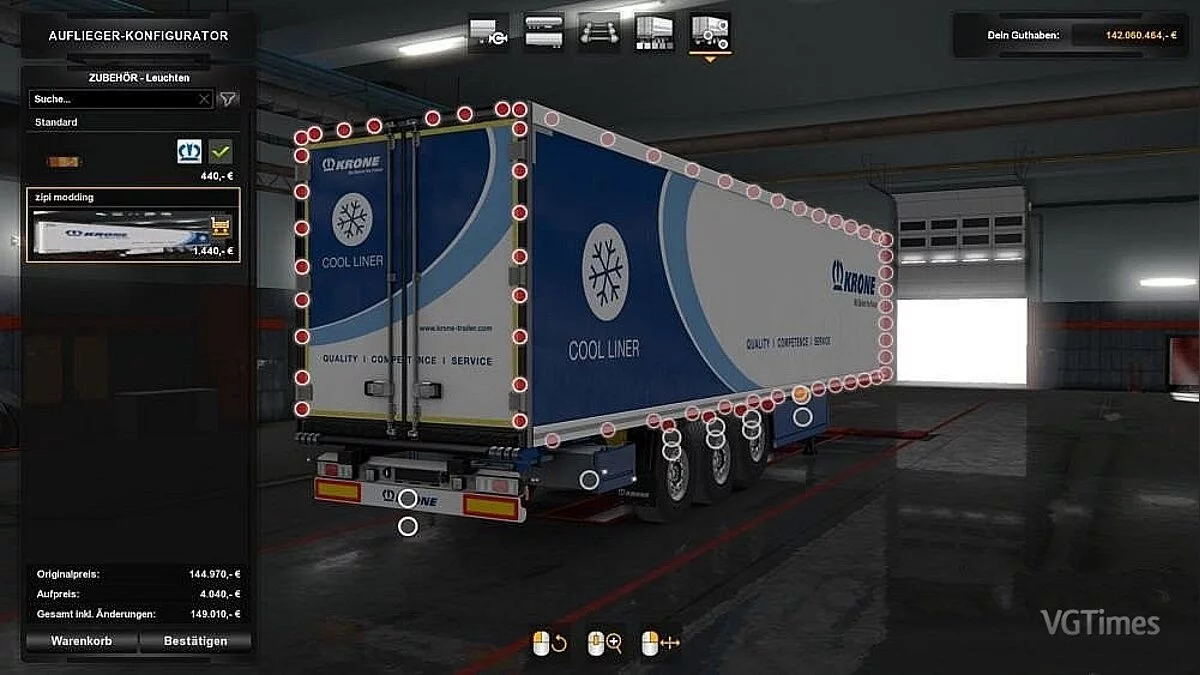 Euro Truck Simulator 2 — Больше слотов для Krone