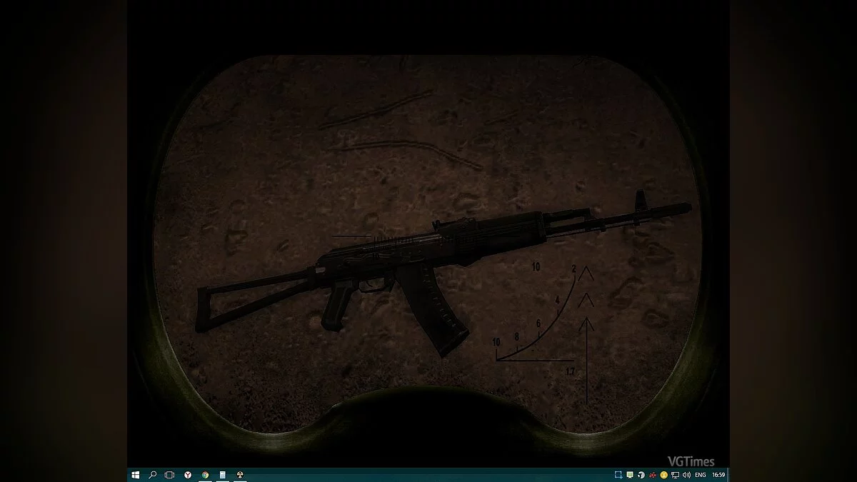 S.T.A.L.K.E.R.: Call of Pripyat — Ретекстур оригинального АКС-74 в черном пластике [1.0]