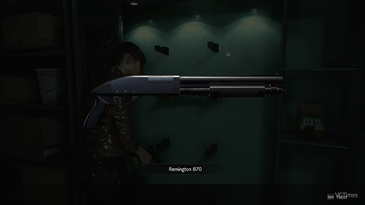 Resident Evil 2 — Дробовик для Клэр вместе с гранатомётом
