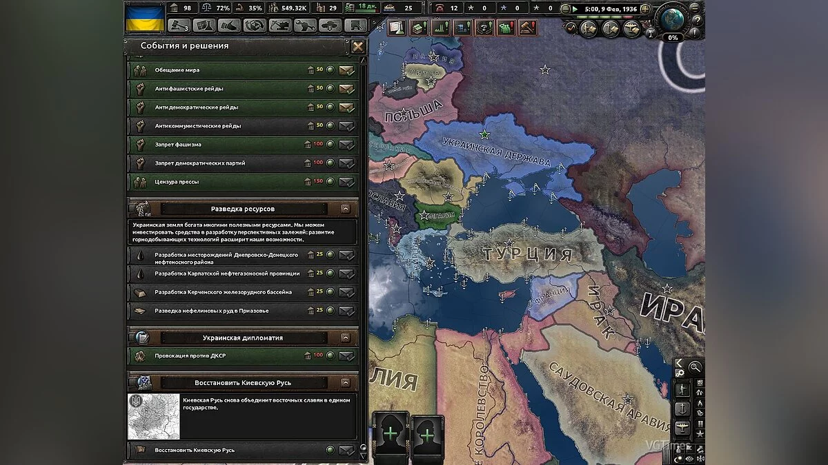 Hearts of Iron 4 — Украинская империя