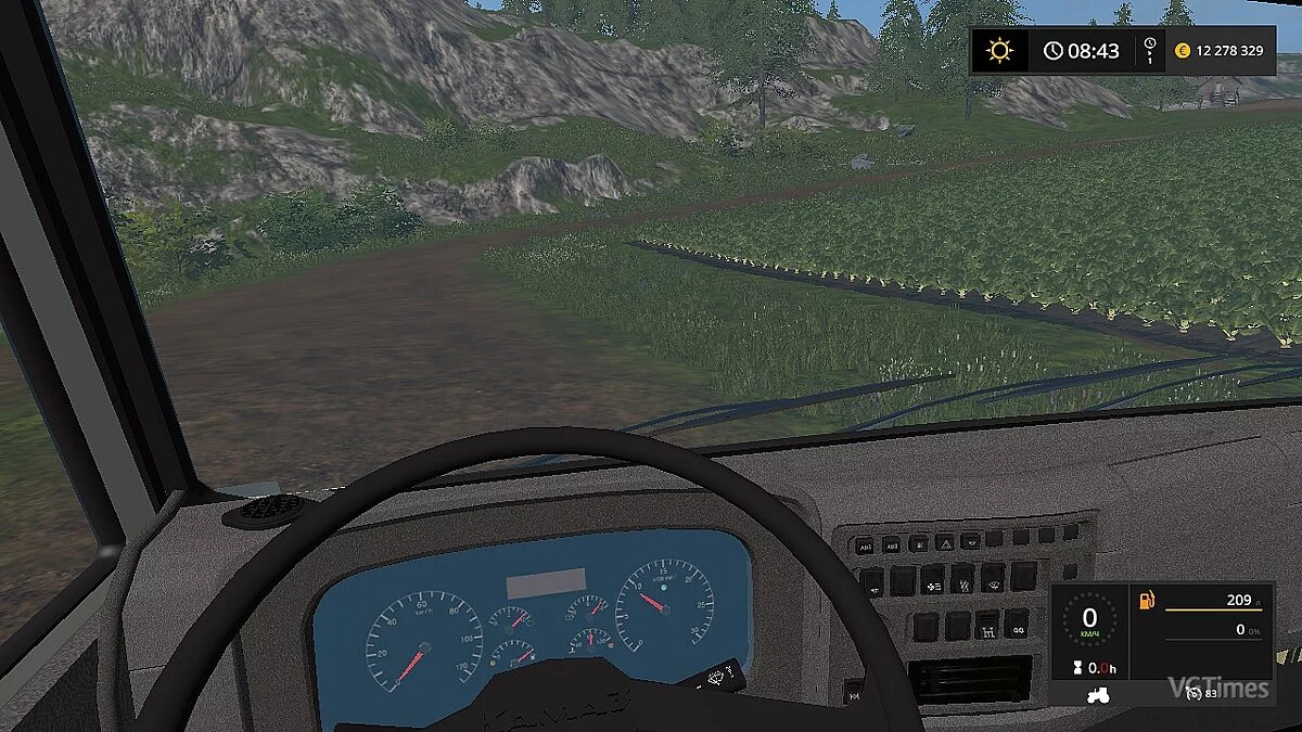 Farming Simulator 17 — Грузовик КАМАЗ 43255 [1.2]