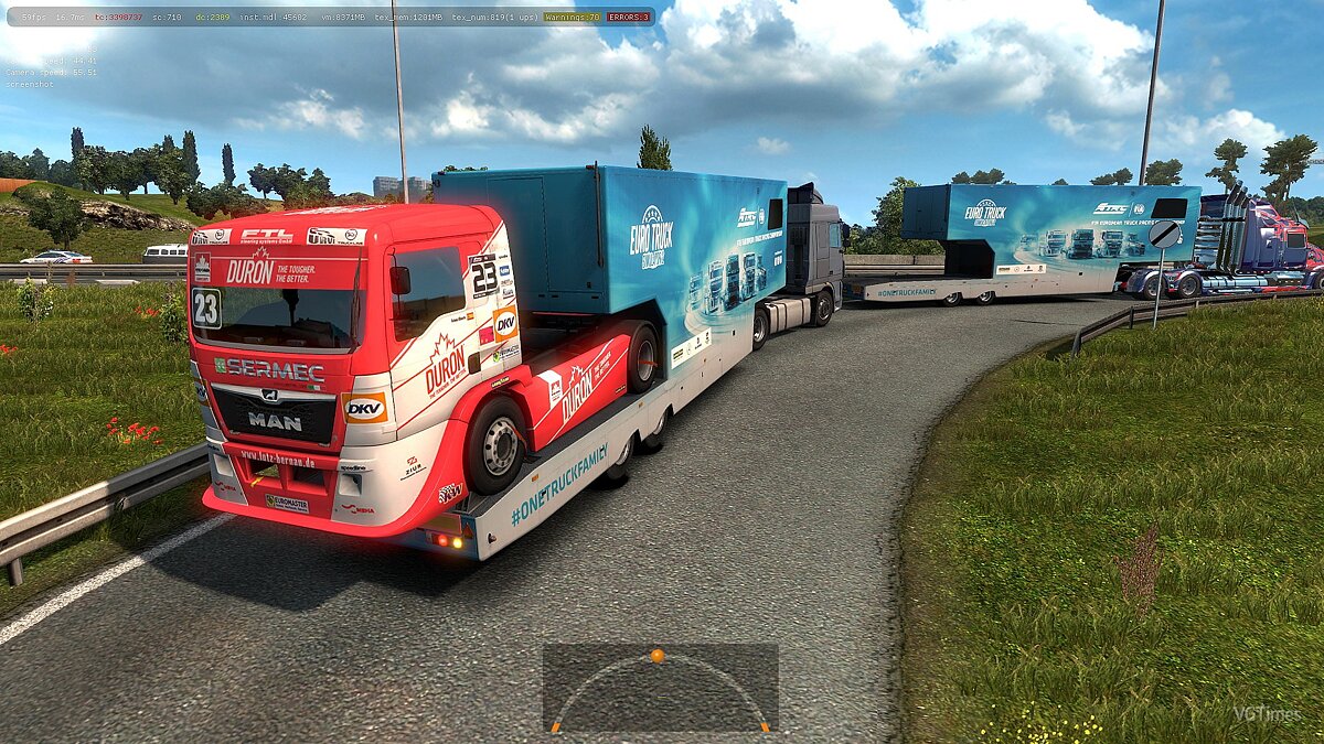 Traffic trailer. SCS game. Ai SCS.