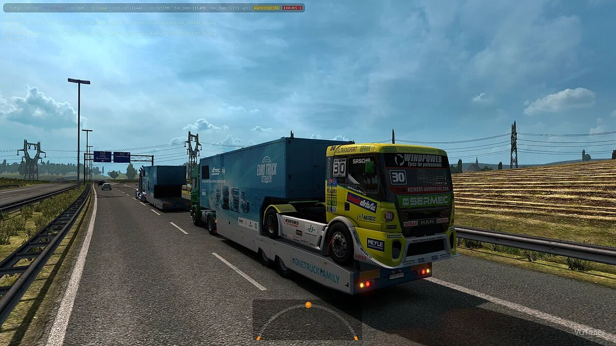 Euro Truck Simulator 2 — Автогонки SCS ETRC к трафику AI [1.0]