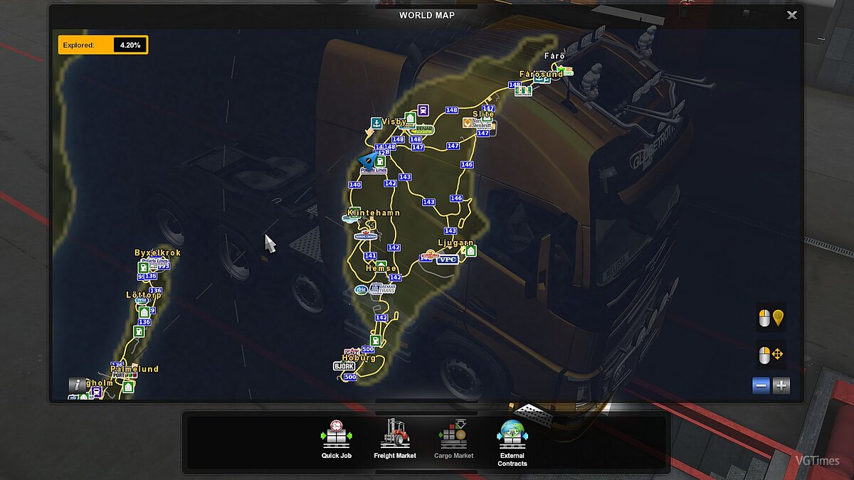 Euro Truck Simulator 2 — Карта Шведских островов Gotland и land v1.02 ETS2 1.34.x"