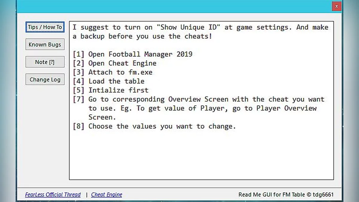 Football Manager 2019 — Таблица для Cheat Engine v4.1 [UPD: 27.03.2019] 
