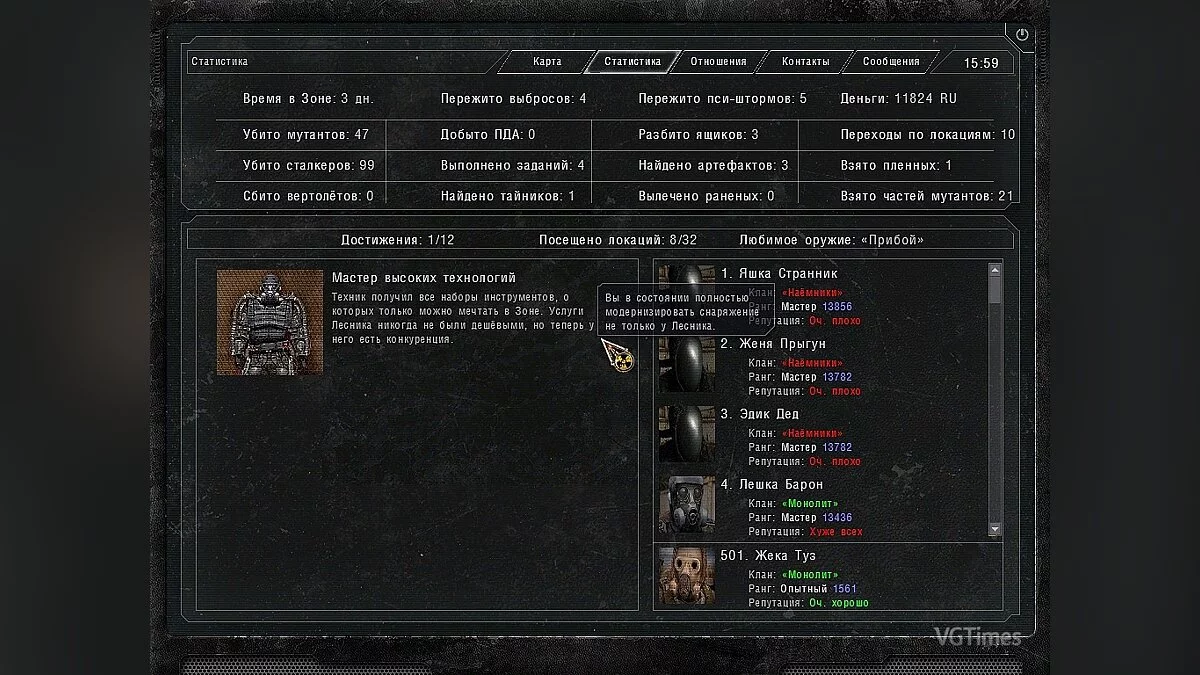 S.T.A.L.K.E.R.: Call of Pripyat — Сохранение (Сборник сохранений)