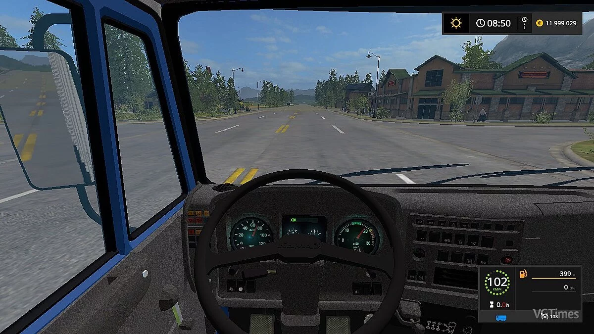 Farming Simulator 17 — Бортовой тягач КамАЗ-65117 + СЗАП [1.0]