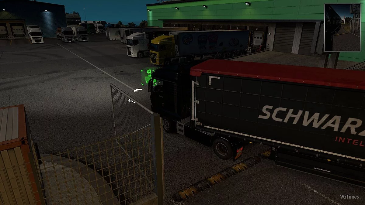 Euro Truck Simulator 2 — Сложная парковка прицепа на базе (RHP) [0.5]