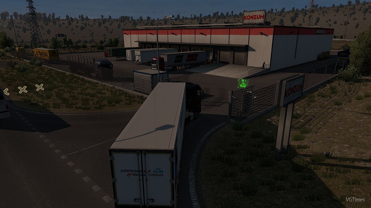 Euro Truck Simulator 2 — Сложная парковка прицепа на базе (RHP) [0.5]