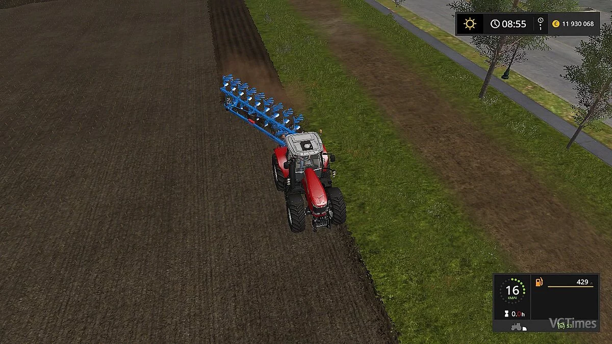 Farming Simulator 17 — Полунавесной плуг LEMKEN DIAMANT 12 [1.0]