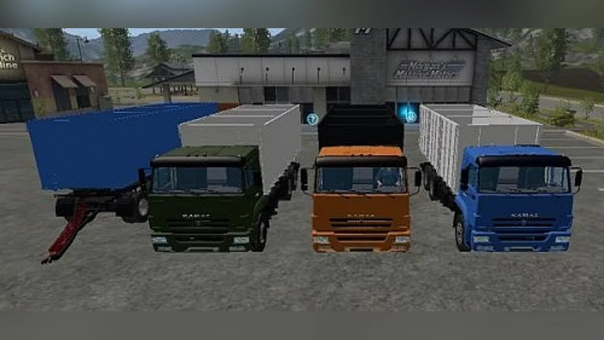 Farming Simulator 17 — Бортовой тягач КамАЗ-65117 + СЗАП [1.0]