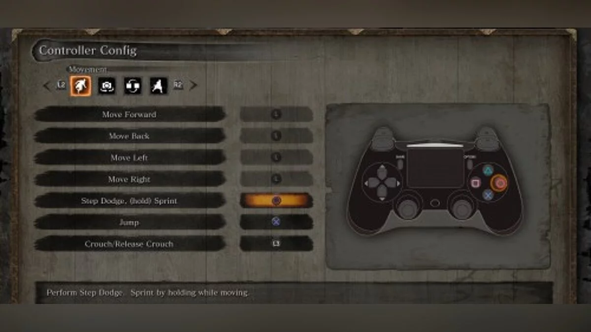 Sekiro: Shadows Die Twice — Кнопки контроллера PS4 в игре (Native PS4 Buttons) [1.0]