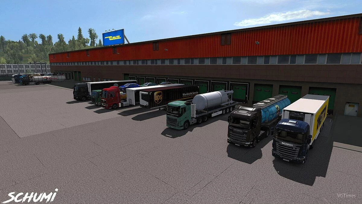 Euro Truck Simulator 2 — Грузовики на базы компаний (Company Addon) [1.1] (v1.34.x)