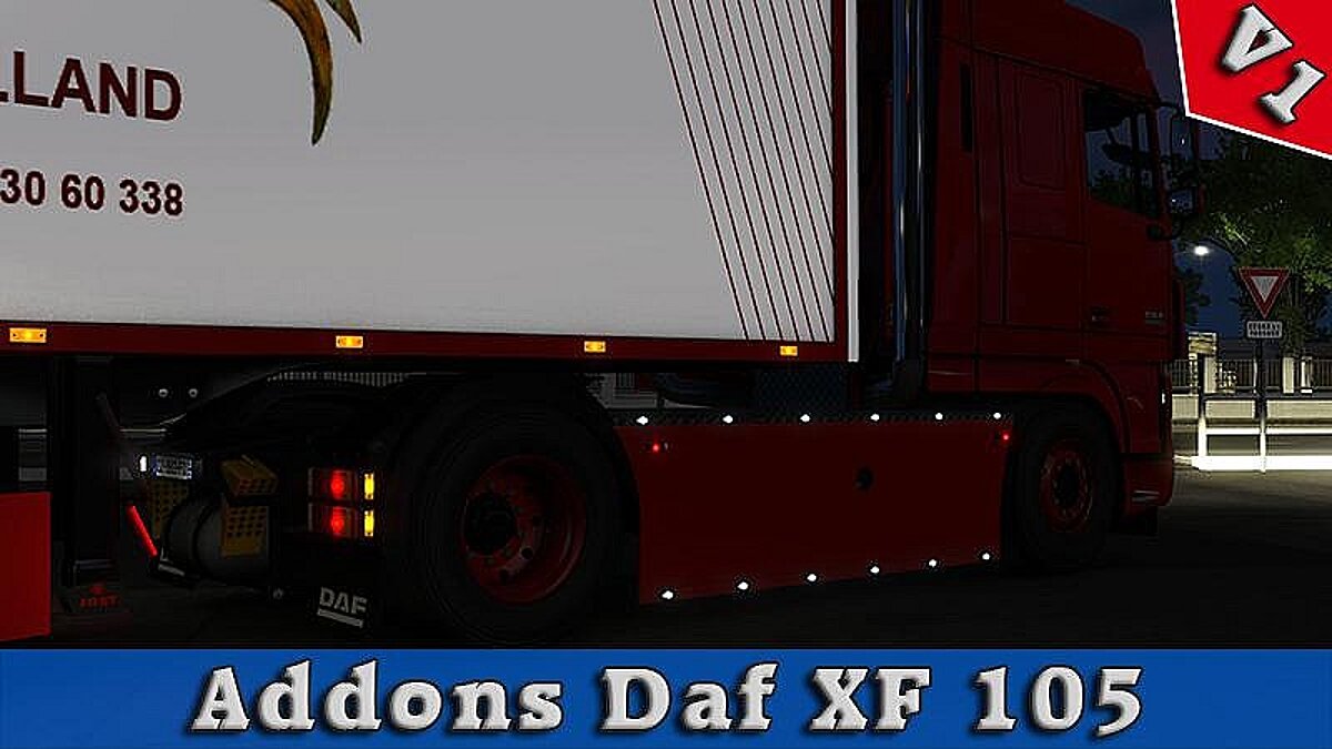 Euro Truck Simulator 2 — Дополнительный тюнинг для DAF 105 (Addons Daf XF 105) [0.1] [1.34.x]