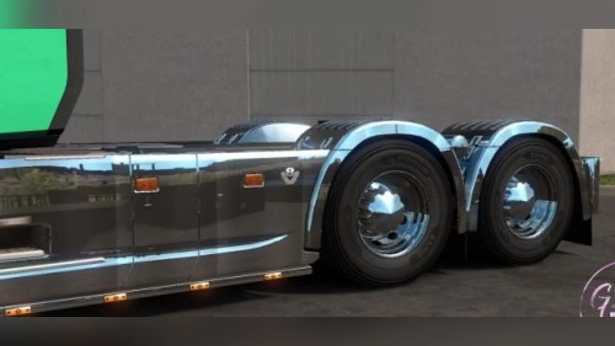 Euro Truck Simulator 2 — Хромированные детали тюнинга для Scania S & R Next Gen [1.34]