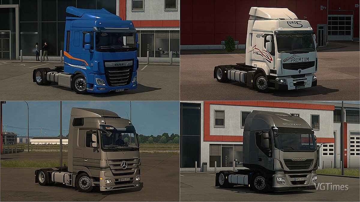 Euro Truck Simulator 2 — Низкое шасси для грузовиков от Schumi [2.4]