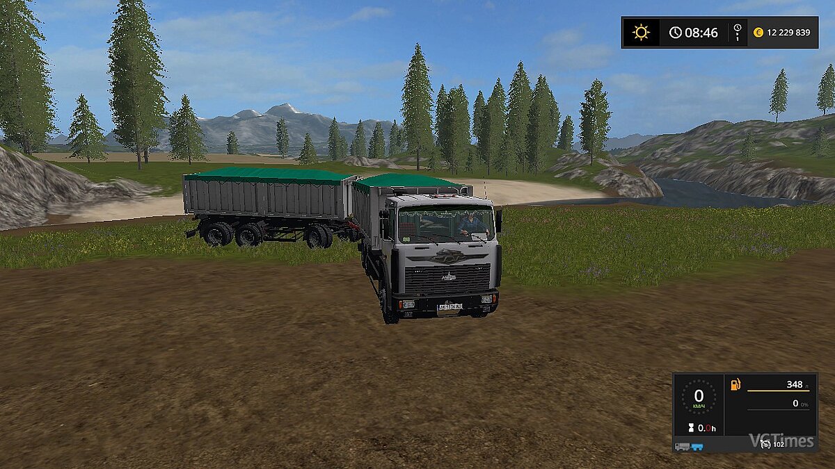 Farming Simulator 17 — МАЗ-6303 и прицеп V1.3.0.01