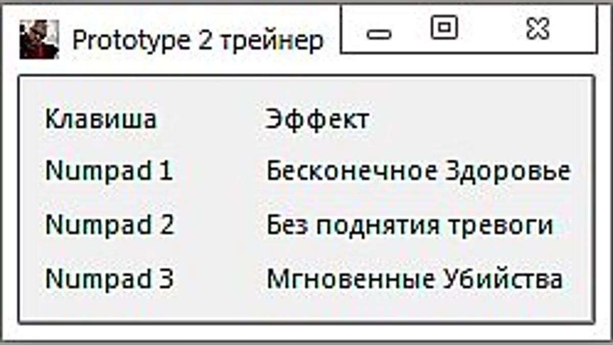 Prototype 2 — Трейнер / Trainer (+3) [1.0] [-Al-ex-]