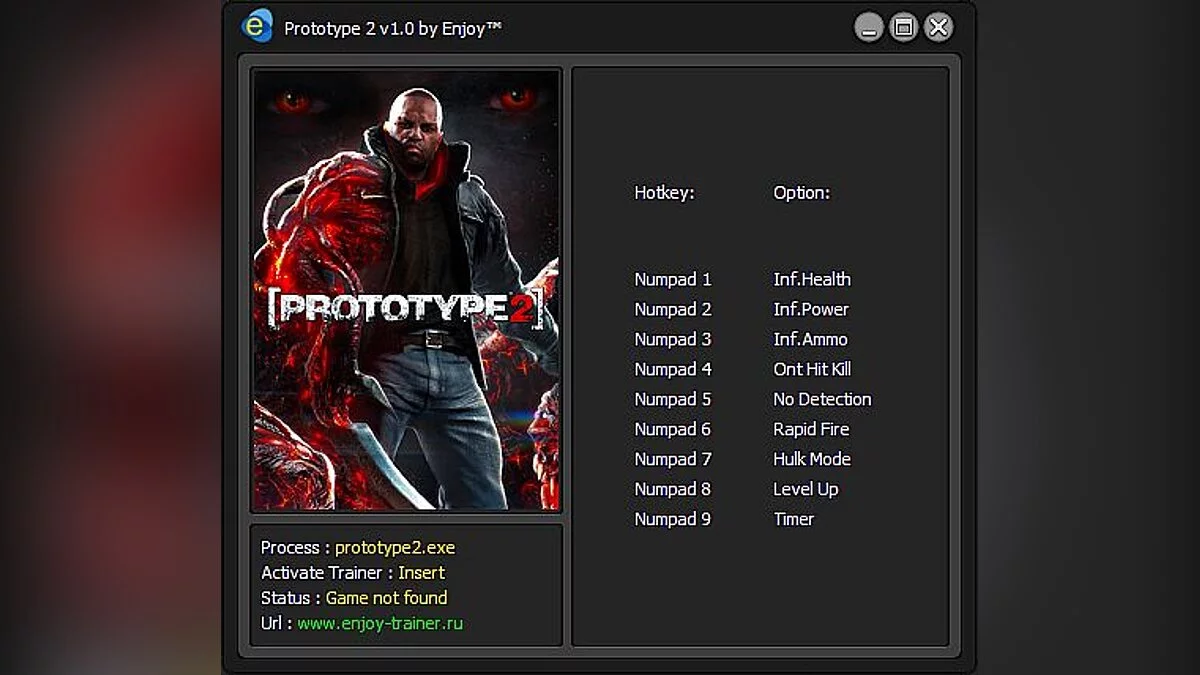 Prototype 2 — Трейнер / Trainer (+9) [v1.0] [Enjoy / ETR]