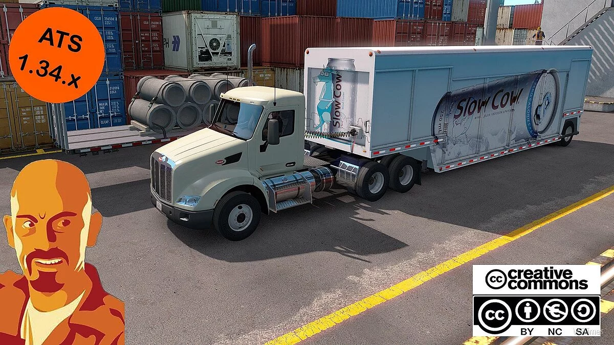 American Truck Simulator — Трейлер для напитков