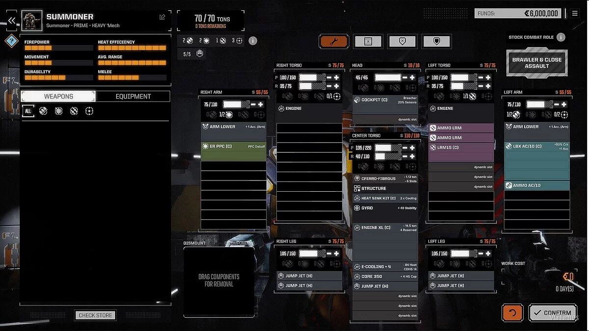 BattleTech — 70-тонный Summoner-Thor