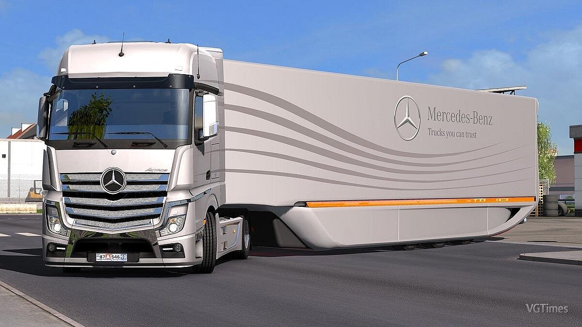 Euro Truck Simulator 2 — Трейлер Mercedes AeroDynamic