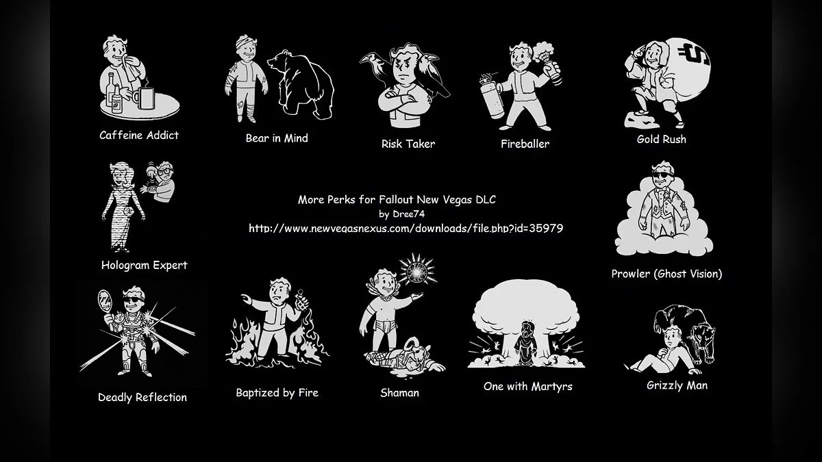 Fallout: New Vegas — Много новых перков (More Perks) [2.4.6]