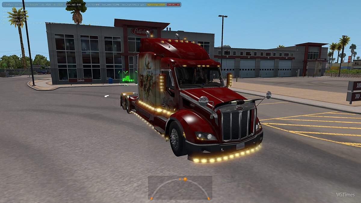 American Truck Simulator — Обновленный грузовик Peterbilt 579 [1.0] [1.34.x]